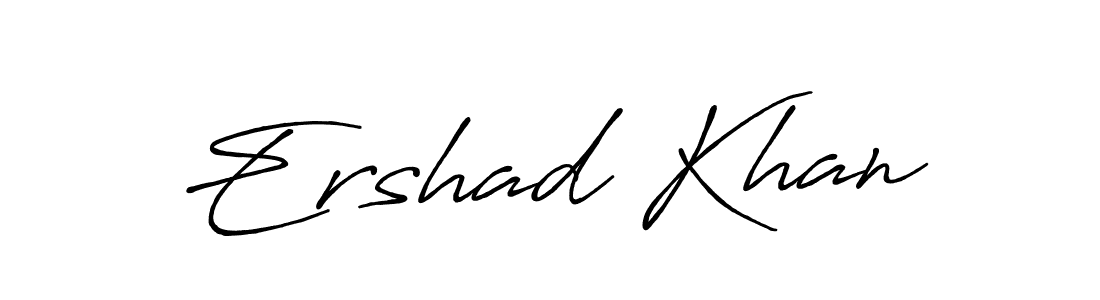 Create a beautiful signature design for name Ershad Khan. With this signature (Antro_Vectra_Bolder) fonts, you can make a handwritten signature for free. Ershad Khan signature style 7 images and pictures png