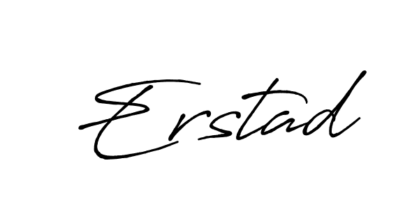 Make a beautiful signature design for name Erstad. With this signature (Antro_Vectra_Bolder) style, you can create a handwritten signature for free. Erstad signature style 7 images and pictures png
