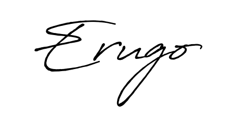 Also we have Erugo name is the best signature style. Create professional handwritten signature collection using Antro_Vectra_Bolder autograph style. Erugo signature style 7 images and pictures png
