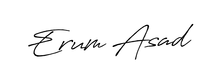 The best way (Antro_Vectra_Bolder) to make a short signature is to pick only two or three words in your name. The name Erum Asad include a total of six letters. For converting this name. Erum Asad signature style 7 images and pictures png