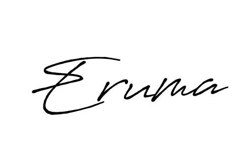 Use a signature maker to create a handwritten signature online. With this signature software, you can design (Antro_Vectra_Bolder) your own signature for name Eruma. Eruma signature style 7 images and pictures png