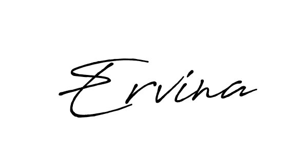 if you are searching for the best signature style for your name Ervina. so please give up your signature search. here we have designed multiple signature styles  using Antro_Vectra_Bolder. Ervina signature style 7 images and pictures png