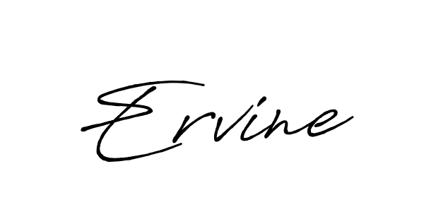 Design your own signature with our free online signature maker. With this signature software, you can create a handwritten (Antro_Vectra_Bolder) signature for name Ervine. Ervine signature style 7 images and pictures png