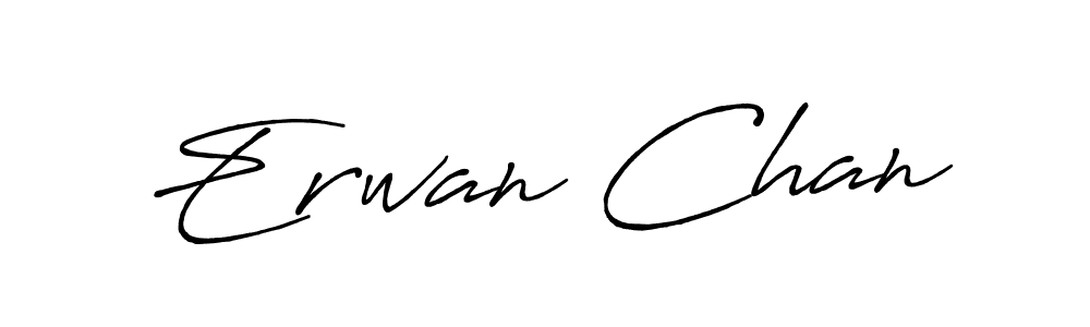 Erwan Chan stylish signature style. Best Handwritten Sign (Antro_Vectra_Bolder) for my name. Handwritten Signature Collection Ideas for my name Erwan Chan. Erwan Chan signature style 7 images and pictures png
