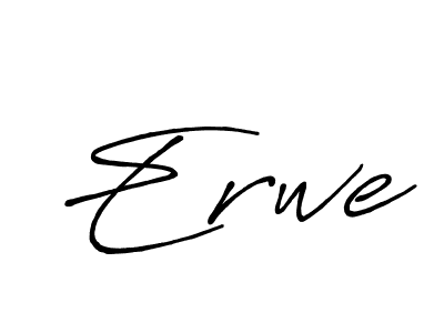 You should practise on your own different ways (Antro_Vectra_Bolder) to write your name (Erwe) in signature. don't let someone else do it for you. Erwe signature style 7 images and pictures png