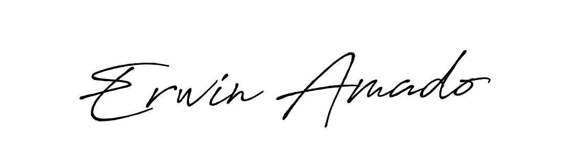 Also You can easily find your signature by using the search form. We will create Erwin Amado name handwritten signature images for you free of cost using Antro_Vectra_Bolder sign style. Erwin Amado signature style 7 images and pictures png