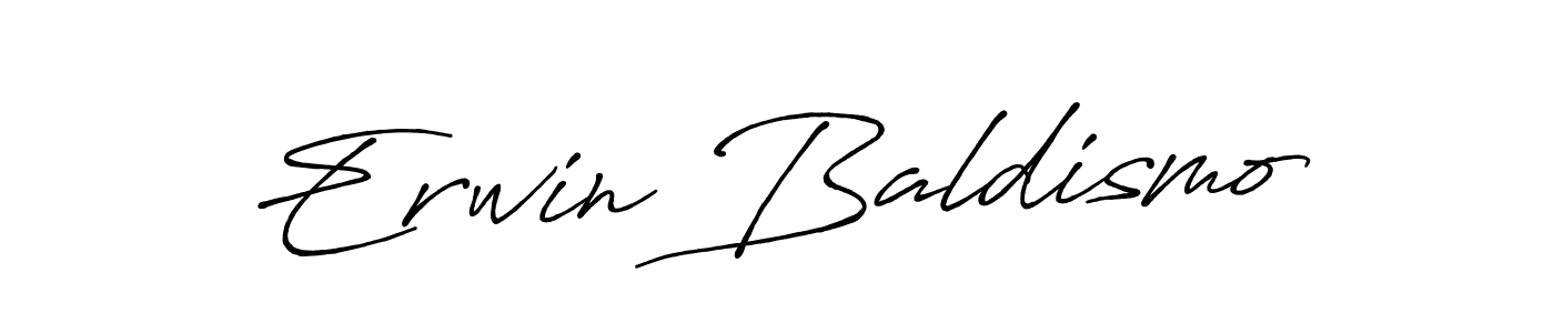 How to make Erwin Baldismo name signature. Use Antro_Vectra_Bolder style for creating short signs online. This is the latest handwritten sign. Erwin Baldismo signature style 7 images and pictures png