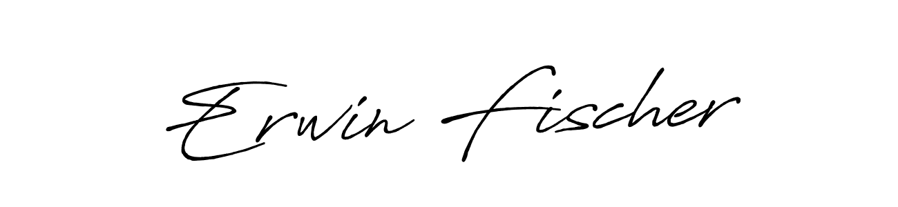 Design your own signature with our free online signature maker. With this signature software, you can create a handwritten (Antro_Vectra_Bolder) signature for name Erwin Fischer. Erwin Fischer signature style 7 images and pictures png