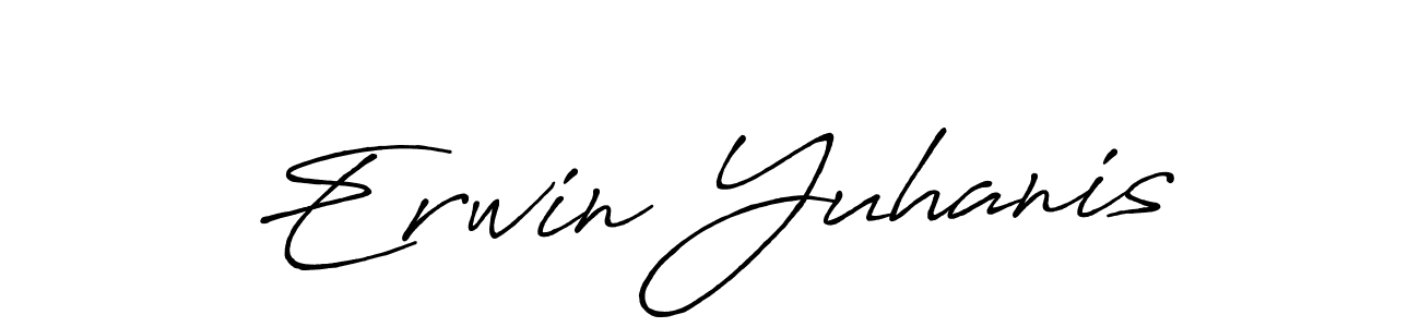 The best way (Antro_Vectra_Bolder) to make a short signature is to pick only two or three words in your name. The name Erwin Yuhanis include a total of six letters. For converting this name. Erwin Yuhanis signature style 7 images and pictures png