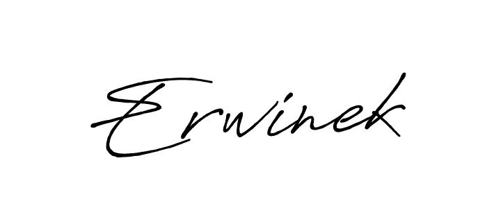 Also we have Erwinek name is the best signature style. Create professional handwritten signature collection using Antro_Vectra_Bolder autograph style. Erwinek signature style 7 images and pictures png
