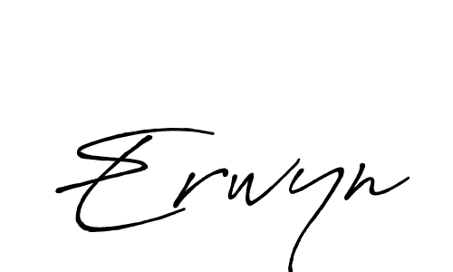 The best way (Antro_Vectra_Bolder) to make a short signature is to pick only two or three words in your name. The name Erwyn include a total of six letters. For converting this name. Erwyn signature style 7 images and pictures png
