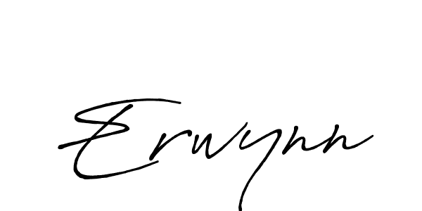 You should practise on your own different ways (Antro_Vectra_Bolder) to write your name (Erwynn) in signature. don't let someone else do it for you. Erwynn signature style 7 images and pictures png