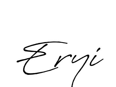 You should practise on your own different ways (Antro_Vectra_Bolder) to write your name (Eryi) in signature. don't let someone else do it for you. Eryi signature style 7 images and pictures png