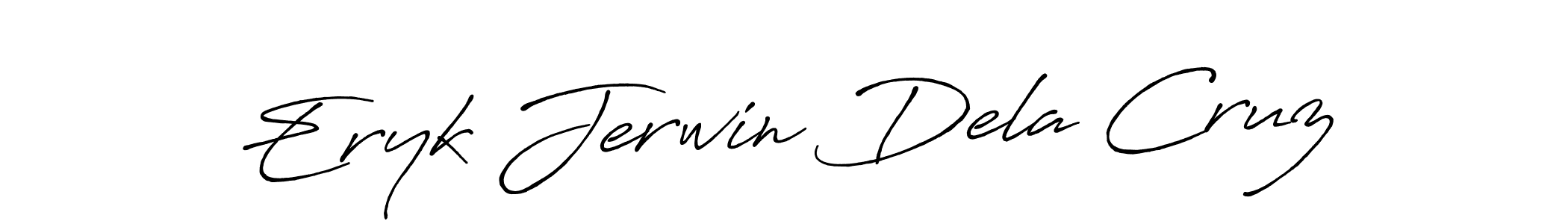 Make a beautiful signature design for name Eryk Jerwin Dela Cruz. With this signature (Antro_Vectra_Bolder) style, you can create a handwritten signature for free. Eryk Jerwin Dela Cruz signature style 7 images and pictures png