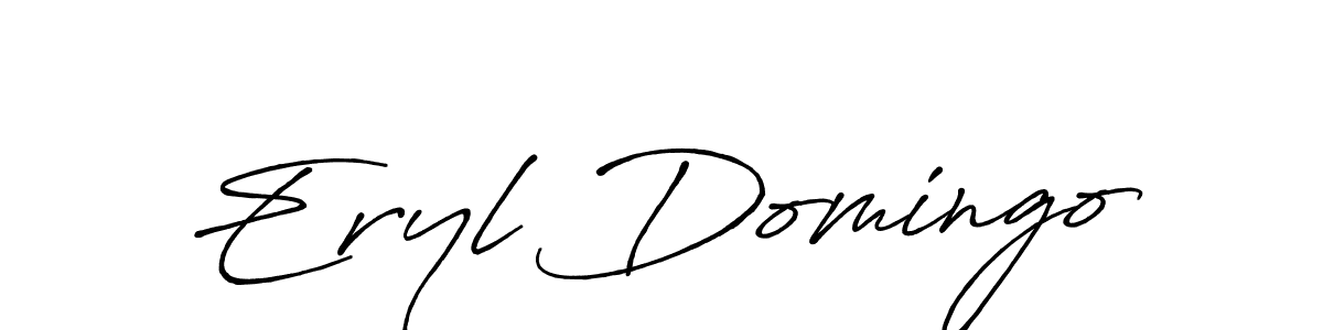 Similarly Antro_Vectra_Bolder is the best handwritten signature design. Signature creator online .You can use it as an online autograph creator for name Eryl Domingo. Eryl Domingo signature style 7 images and pictures png