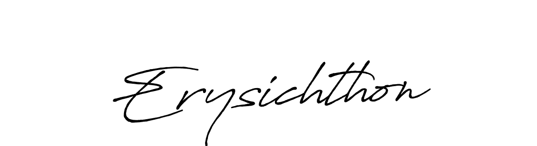 Erysichthon stylish signature style. Best Handwritten Sign (Antro_Vectra_Bolder) for my name. Handwritten Signature Collection Ideas for my name Erysichthon. Erysichthon signature style 7 images and pictures png