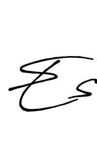 Similarly Antro_Vectra_Bolder is the best handwritten signature design. Signature creator online .You can use it as an online autograph creator for name Es. Es signature style 7 images and pictures png