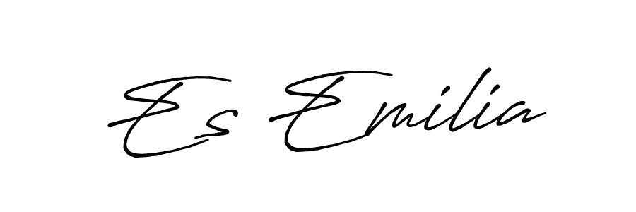 Once you've used our free online signature maker to create your best signature Antro_Vectra_Bolder style, it's time to enjoy all of the benefits that Es Emilia name signing documents. Es Emilia signature style 7 images and pictures png