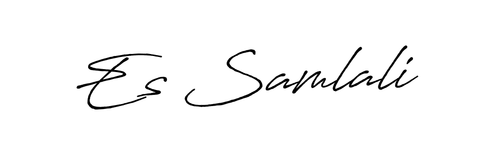 Also we have Es Samlali name is the best signature style. Create professional handwritten signature collection using Antro_Vectra_Bolder autograph style. Es Samlali signature style 7 images and pictures png