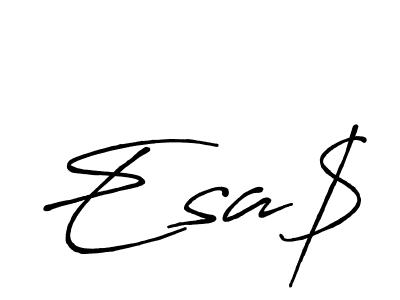 Also we have Esa$ name is the best signature style. Create professional handwritten signature collection using Antro_Vectra_Bolder autograph style. Esa$ signature style 7 images and pictures png