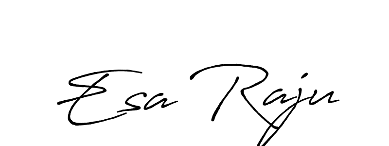 Antro_Vectra_Bolder is a professional signature style that is perfect for those who want to add a touch of class to their signature. It is also a great choice for those who want to make their signature more unique. Get Esa Raju name to fancy signature for free. Esa Raju signature style 7 images and pictures png