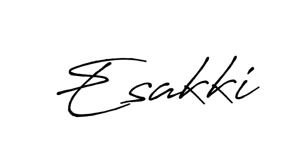 Also we have Esakki name is the best signature style. Create professional handwritten signature collection using Antro_Vectra_Bolder autograph style. Esakki signature style 7 images and pictures png