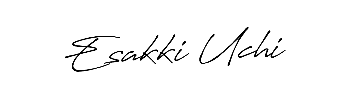 Create a beautiful signature design for name Esakki Uchi. With this signature (Antro_Vectra_Bolder) fonts, you can make a handwritten signature for free. Esakki Uchi signature style 7 images and pictures png