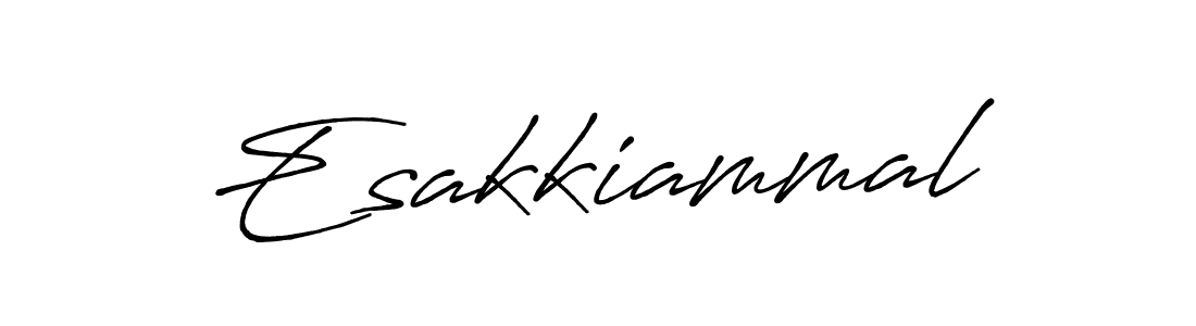 Create a beautiful signature design for name Esakkiammal. With this signature (Antro_Vectra_Bolder) fonts, you can make a handwritten signature for free. Esakkiammal signature style 7 images and pictures png