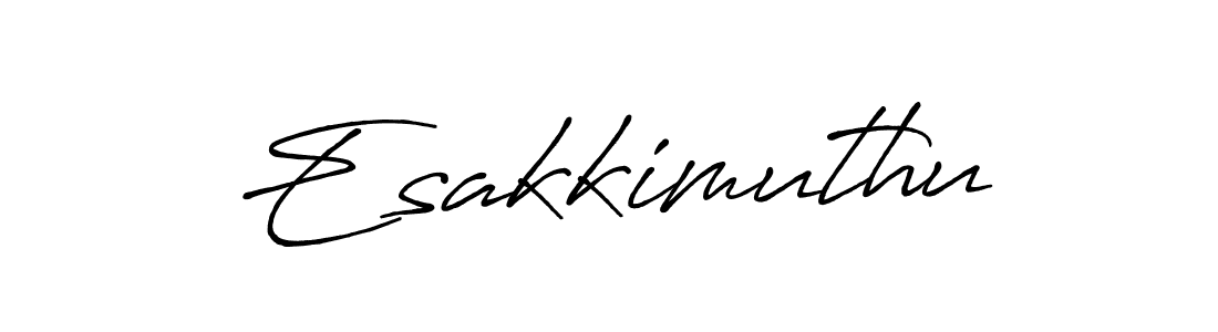 Design your own signature with our free online signature maker. With this signature software, you can create a handwritten (Antro_Vectra_Bolder) signature for name Esakkimuthu. Esakkimuthu signature style 7 images and pictures png