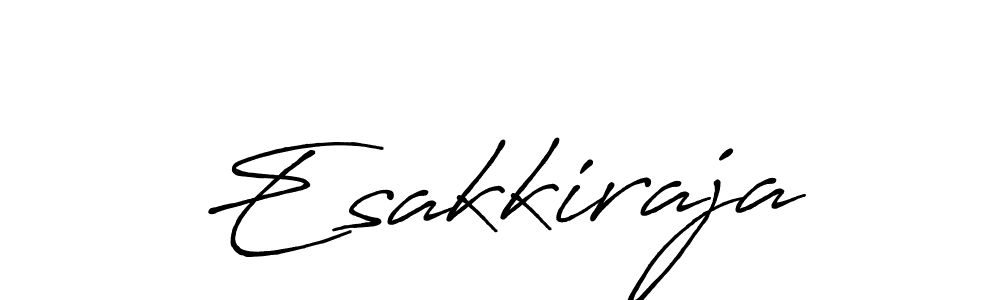 Design your own signature with our free online signature maker. With this signature software, you can create a handwritten (Antro_Vectra_Bolder) signature for name Esakkiraja. Esakkiraja signature style 7 images and pictures png