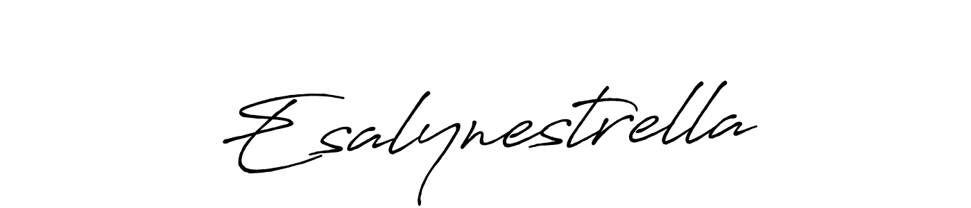 Similarly Antro_Vectra_Bolder is the best handwritten signature design. Signature creator online .You can use it as an online autograph creator for name Esalynestrella. Esalynestrella signature style 7 images and pictures png