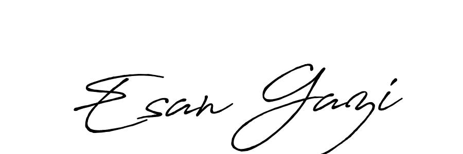 See photos of Esan Gazi official signature by Spectra . Check more albums & portfolios. Read reviews & check more about Antro_Vectra_Bolder font. Esan Gazi signature style 7 images and pictures png