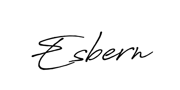 Design your own signature with our free online signature maker. With this signature software, you can create a handwritten (Antro_Vectra_Bolder) signature for name Esbern. Esbern signature style 7 images and pictures png
