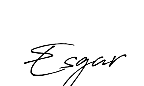 How to make Esgar signature? Antro_Vectra_Bolder is a professional autograph style. Create handwritten signature for Esgar name. Esgar signature style 7 images and pictures png