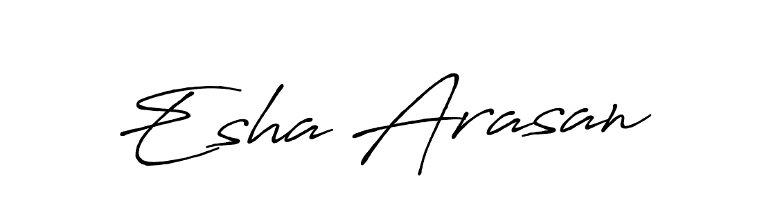 Antro_Vectra_Bolder is a professional signature style that is perfect for those who want to add a touch of class to their signature. It is also a great choice for those who want to make their signature more unique. Get Esha Arasan name to fancy signature for free. Esha Arasan signature style 7 images and pictures png