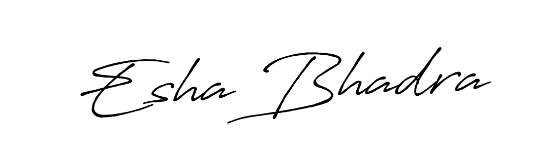 Check out images of Autograph of Esha Bhadra name. Actor Esha Bhadra Signature Style. Antro_Vectra_Bolder is a professional sign style online. Esha Bhadra signature style 7 images and pictures png