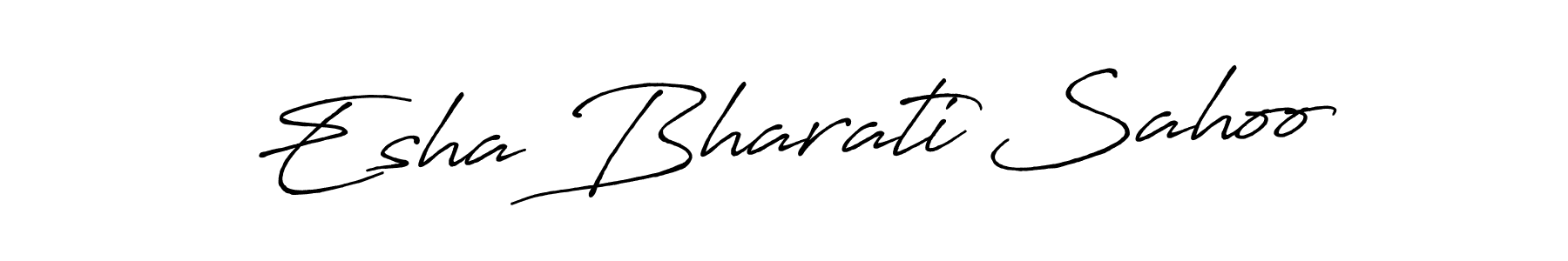 if you are searching for the best signature style for your name Esha Bharati Sahoo. so please give up your signature search. here we have designed multiple signature styles  using Antro_Vectra_Bolder. Esha Bharati Sahoo signature style 7 images and pictures png