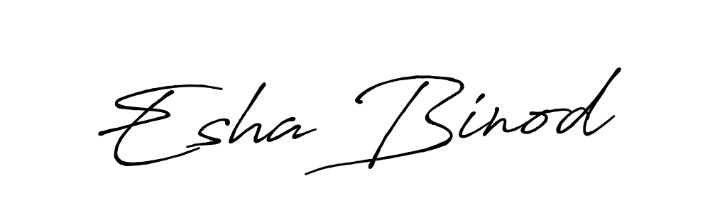 It looks lik you need a new signature style for name Esha Binod. Design unique handwritten (Antro_Vectra_Bolder) signature with our free signature maker in just a few clicks. Esha Binod signature style 7 images and pictures png