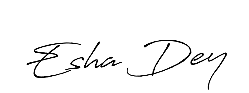 Design your own signature with our free online signature maker. With this signature software, you can create a handwritten (Antro_Vectra_Bolder) signature for name Esha Dey. Esha Dey signature style 7 images and pictures png