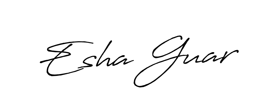 You should practise on your own different ways (Antro_Vectra_Bolder) to write your name (Esha Guar) in signature. don't let someone else do it for you. Esha Guar signature style 7 images and pictures png