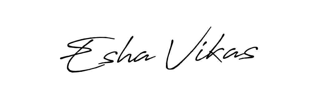 It looks lik you need a new signature style for name Esha Vikas. Design unique handwritten (Antro_Vectra_Bolder) signature with our free signature maker in just a few clicks. Esha Vikas signature style 7 images and pictures png