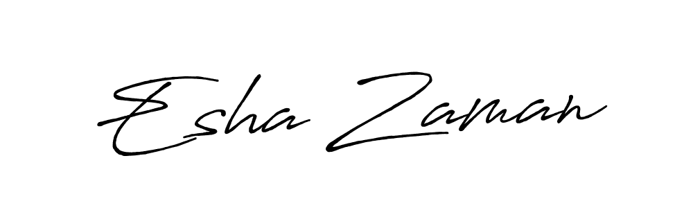 if you are searching for the best signature style for your name Esha Zaman. so please give up your signature search. here we have designed multiple signature styles  using Antro_Vectra_Bolder. Esha Zaman signature style 7 images and pictures png