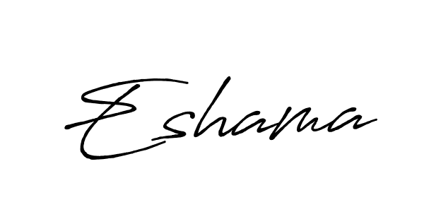 Design your own signature with our free online signature maker. With this signature software, you can create a handwritten (Antro_Vectra_Bolder) signature for name Eshama. Eshama signature style 7 images and pictures png