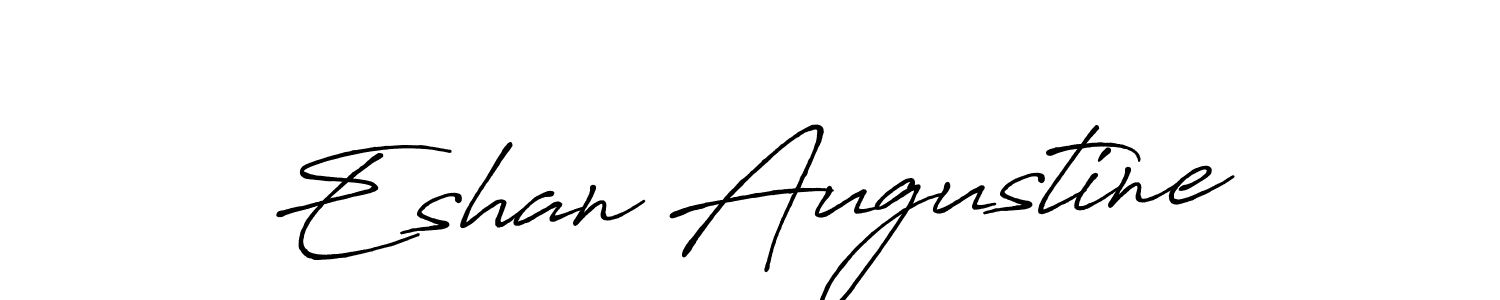 if you are searching for the best signature style for your name Eshan Augustine. so please give up your signature search. here we have designed multiple signature styles  using Antro_Vectra_Bolder. Eshan Augustine signature style 7 images and pictures png