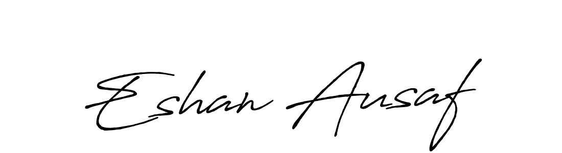 Also You can easily find your signature by using the search form. We will create Eshan Ausaf name handwritten signature images for you free of cost using Antro_Vectra_Bolder sign style. Eshan Ausaf signature style 7 images and pictures png