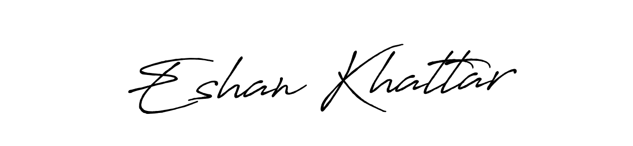 Also You can easily find your signature by using the search form. We will create Eshan Khattar name handwritten signature images for you free of cost using Antro_Vectra_Bolder sign style. Eshan Khattar signature style 7 images and pictures png