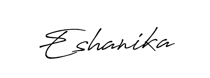 Eshanika stylish signature style. Best Handwritten Sign (Antro_Vectra_Bolder) for my name. Handwritten Signature Collection Ideas for my name Eshanika. Eshanika signature style 7 images and pictures png