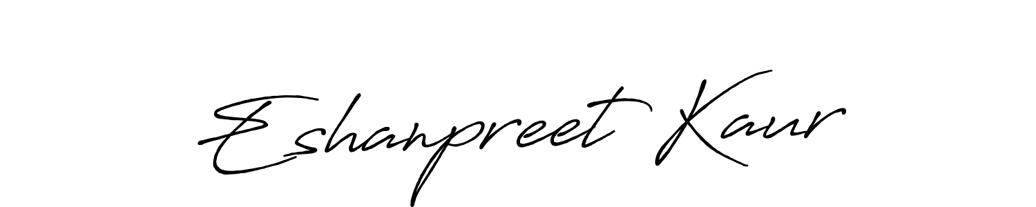 This is the best signature style for the Eshanpreet Kaur name. Also you like these signature font (Antro_Vectra_Bolder). Mix name signature. Eshanpreet Kaur signature style 7 images and pictures png