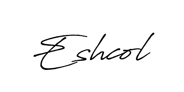 Also we have Eshcol name is the best signature style. Create professional handwritten signature collection using Antro_Vectra_Bolder autograph style. Eshcol signature style 7 images and pictures png
