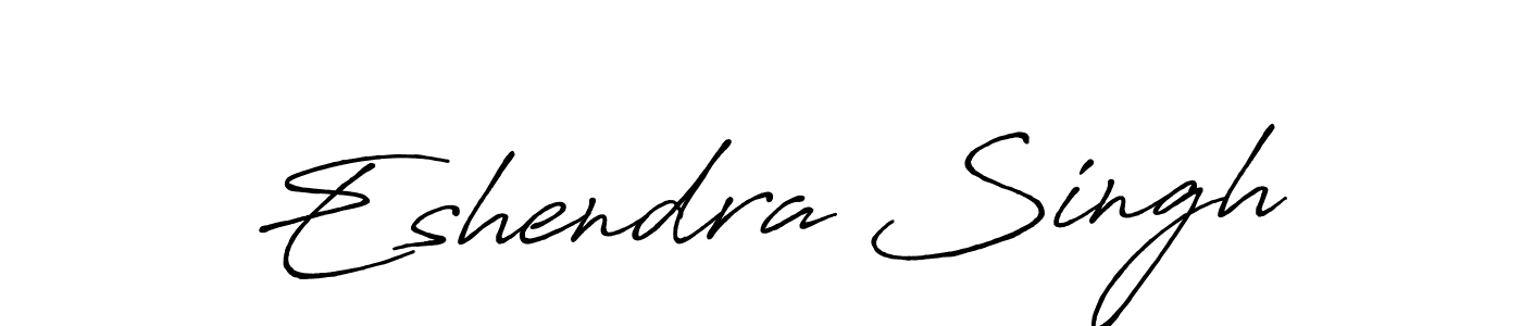 The best way (Antro_Vectra_Bolder) to make a short signature is to pick only two or three words in your name. The name Eshendra Singh include a total of six letters. For converting this name. Eshendra Singh signature style 7 images and pictures png
